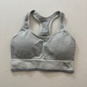 Puma Women's Light Gray Sports Bra